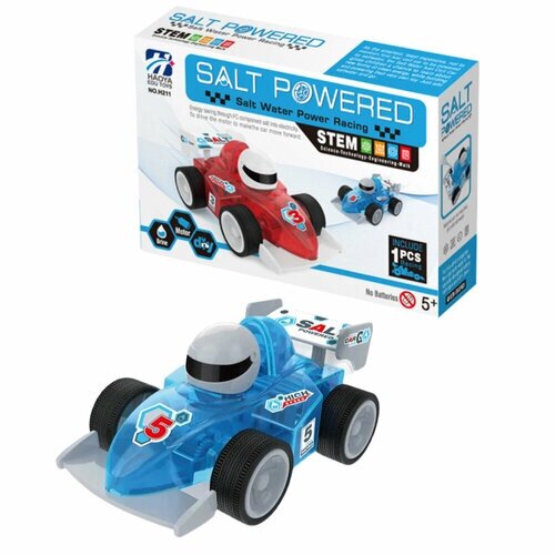 Пластиковый конструктор гоночная машина для мальчиков, 38 деталей, работает на соленой воде, 11 х 7 х 5 см, Н211 от компании М.Видео - фото 1