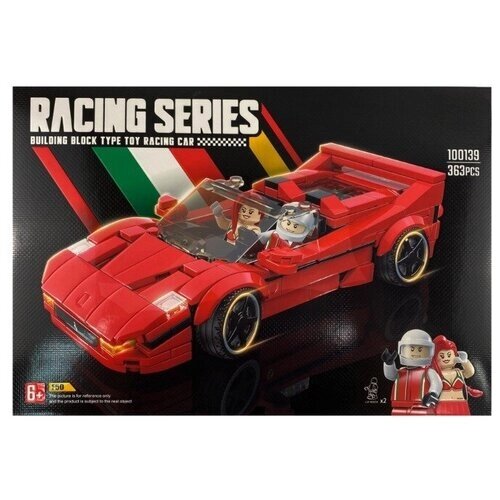 Пластиковый конструктор "Красная машина Racing Series", 363 детали от компании М.Видео - фото 1