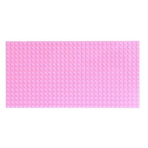 Пластина-основание для конструктора, 25,5 12,5 см, цвет розовый от компании М.Видео - фото 1