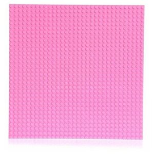 Пластина-основание для конструктора, 25,5 25,5 см, цвет розовый