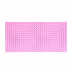Пластина-перекрытие для конструктора, 25.5 x 12.5 см, цвет розовый