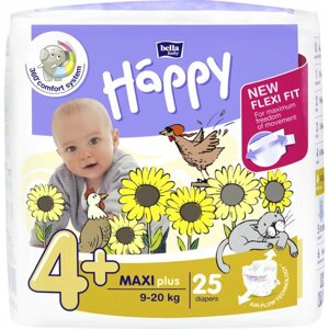 Подгузники детские 4+ памперсы для новорожденных 25шт