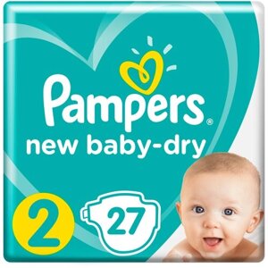 Подгузники Pampers New Baby-Dry 4–8 кг, размер 2, 94 шт.