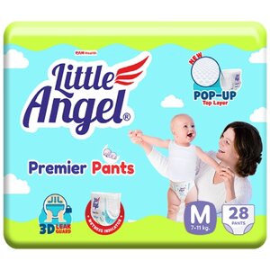 Подгузники трусики детские Little Angel Premier, 3/M (6-9 кг)-28 шт