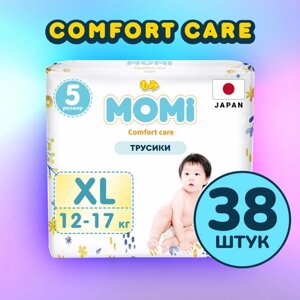 Подгузники трусики детские MOMI comfort CARE 5 XL 12-17 кг, 38 шт