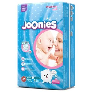 Подгузники-трусики Joonies Premium Soft, размер M (6-11 кг), 56 шт. Joonies 9841796