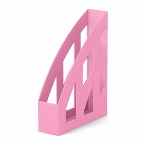 Подставка для бумаг вертикальная пластиковая ErichKrause Office, Pastel, 75мм, розовый (2 шт)