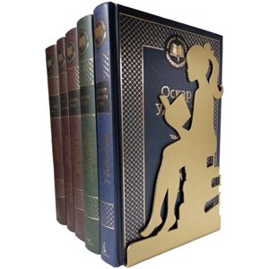 Подставка-ограничитель для книг “Девушка с книгой”металл, цвет бронза, исполнение правое