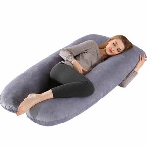 Подушка для беременных со съемной наволочкой, подушки для кормления в форме Подковы, 130х70 см