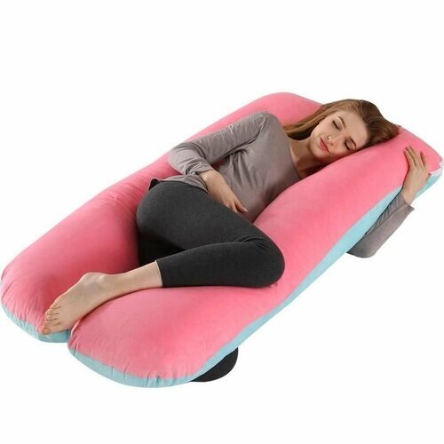 Подушка для беременных со съемной наволочкой, подушки для кормления в форме Подковы, 170х80 см от компании М.Видео - фото 1