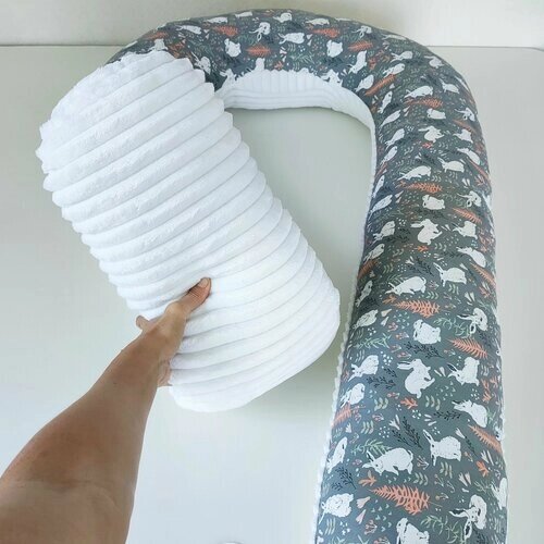 Подушка для беременных U, плюш + сатин от компании М.Видео - фото 1