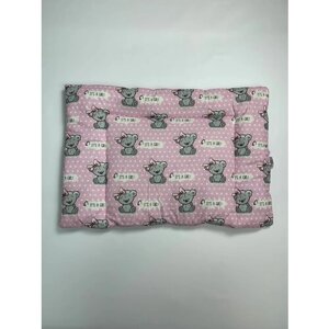 Подушка для малышей, гипоаллергенная 40х60 Мишки "It's a girl! плоская 0+