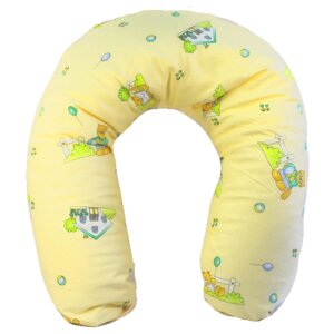 Подушка многофункциональная для беременных и для кормления желтая
