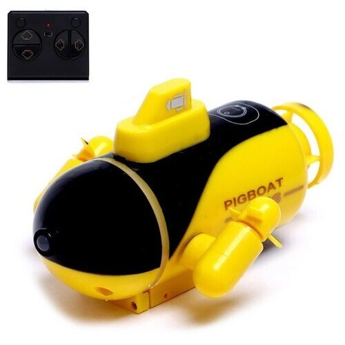 Подводная лодка радиоуправляемая «Батискаф», световые эффекты, цвет жёлтый от компании М.Видео - фото 1