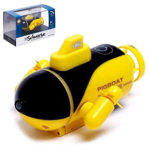 Подводная лодка радиоуправляемая "Батискаф", световые эффекты, цвет жёлтый от компании М.Видео - фото 1