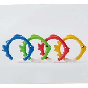 Подводные кольца для игры, от 6 лет, 4 цвета