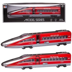 Поезд ABtoys скоростной инерционный красный G1718/красный