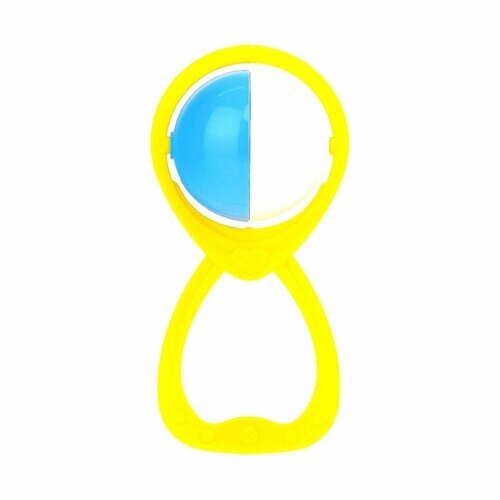 Погремушка Маракасик 13 см желто-голубая Stellar 01525 от компании М.Видео - фото 1