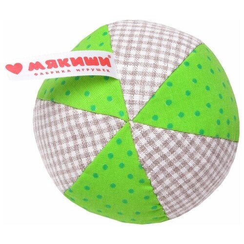 Погремушка Мякиши ЭКО мяч 362 зеленый от компании М.Видео - фото 1