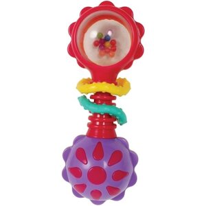 Погремушка Playgro Twisting Barbell Rattle 4184183 разноцветный