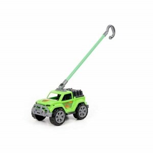 Полесье Автомобиль-каталка «Легионер», с ручкой, цвет зелёный