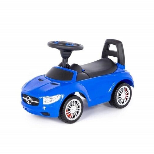 Полесье Каталка-автомобиль SuperCar №1, со звуковым сигналом, цвет синий от компании М.Видео - фото 1