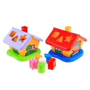 Полесье Развивающая игрушка «Садовый домик» с сортером, цвета микс. Микс"один из товаров представленных на фото, без возможности выбора.