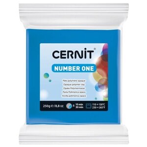 Полимерная глина Cernit Number one 250 г 200 голубой 250 г