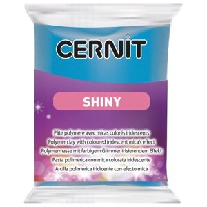 Полимерная глина Cernit Shiny блестящая, синяя (200), 56 г 56 г