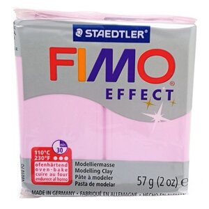 Полимерная глина FIMO Effect запекаемая пастельно-розовый (8020-205), 57 г розовый 57 г