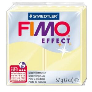 Полимерная глина FIMO Effect запекаемая ваниль (8020-105), 57 г белый 57 г