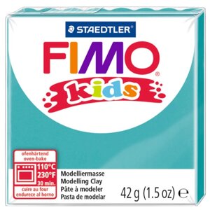 Полимерная глина FIMO kids 42 г бирюзовый (8030-39) голубой 42 г