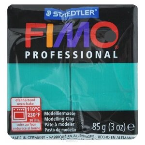 Полимерная глина FIMO Professional запекаемая 85 г чисто-зеленый (8004-500) зеленый 85 г