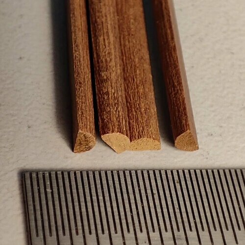 Полукруглая заготовка диаметром 2 мм, темный орех, 4 шт, Amati (Италия) от компании М.Видео - фото 1