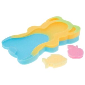 Поролоновый матрас для ванны Tega Baby Maxi разноцветный, горка-матрас для купания