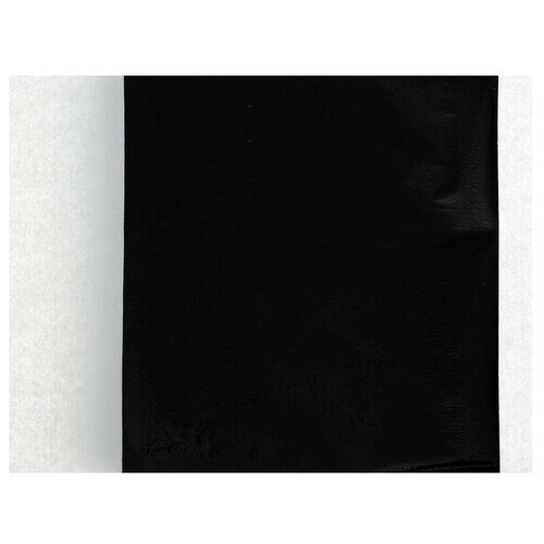 Поталь в книжке 8 х 8,5 см, 100 листов, фольгированная чёрная от компании М.Видео - фото 1