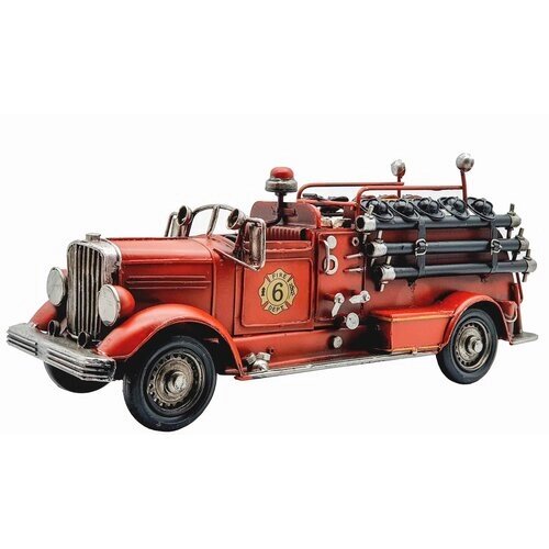 Пожарная машина, ретро-модель 36*12*15 см, металл ART 2641 от компании М.Видео - фото 1