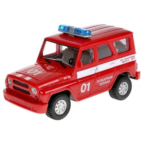 Пожарный автомобиль Play Smart УАЗ Пожарная охрана (9076-E) 1:24, 22 см, красный от компании М.Видео - фото 1