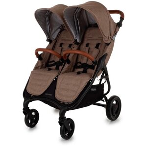 Прогулочная коляска для двойни Valco Baby Snap Duo Trend, cappuccino, цвет шасси: черный