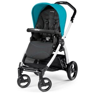 Прогулочная коляска Peg Perego Book S Pop Up Sportivo (шасси White/Black), Bloom Scuba