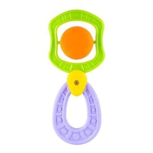 Прорезыватель-погремушка Knopa Сатурн зеленый/оранжевый/фиолетовый
