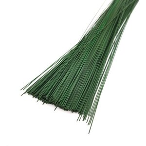 Проволока флористическая - Друт зеленого цвета, 0.6мм х 40.5см, 500 гр ~ 445шт