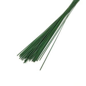 Проволока флористическая - Друт зеленого цвета, 1.1мм х 40.5см, 100 гр ~ 35шт