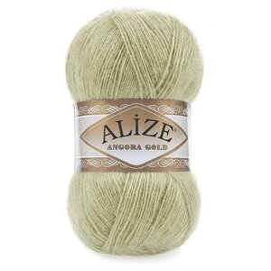 Пряжа Alize Angora Gold (Ангора Голд) - 2 мотка 267 пастельно-зеленый 20% шерсть, 80% акрил 550м/100г