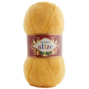 Пряжа Alize Kid Royal Mohair (Кид Роял Мохер) - 3 мотка 488 лимонный 62% кид мохер, 38% полиамид 500м/50г