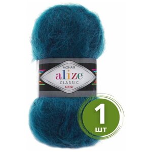 Пряжа Alize Mohair Classic New (Мохер Классик Нью) - 1 моток Цвет: 403 петроль 25% мохер, 24% шерсть, 51% акрил 100г 200м