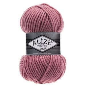 Пряжа Alize Superlana Maxi (Ализе Суперлана Макси) - 3 мотка 204 розовый 75% акрил, 25% шерсть 100м/100г