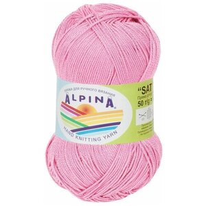 Пряжа ALPINA "SATI"154 розовый 1 шт. х 50 г 170 м 100% мерсеризованный хлопок альпина сати