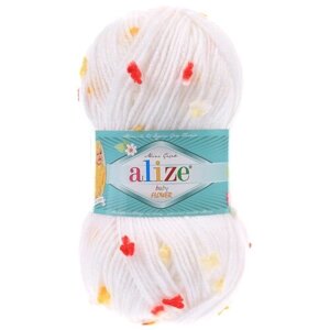 Пряжа для вязания Ализе Baby Flower (94% акрил, 6% полиамид) 5х100г/210м цв. 5459