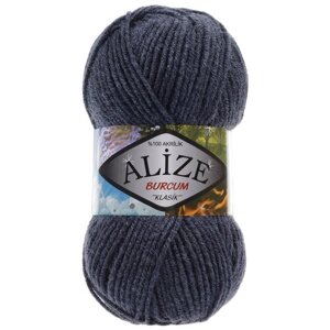 Пряжа для вязания ALIZE 'Burcum Klasik'100г, 210м (100% Aкрил) (203 джинс меланж), 5 мотков